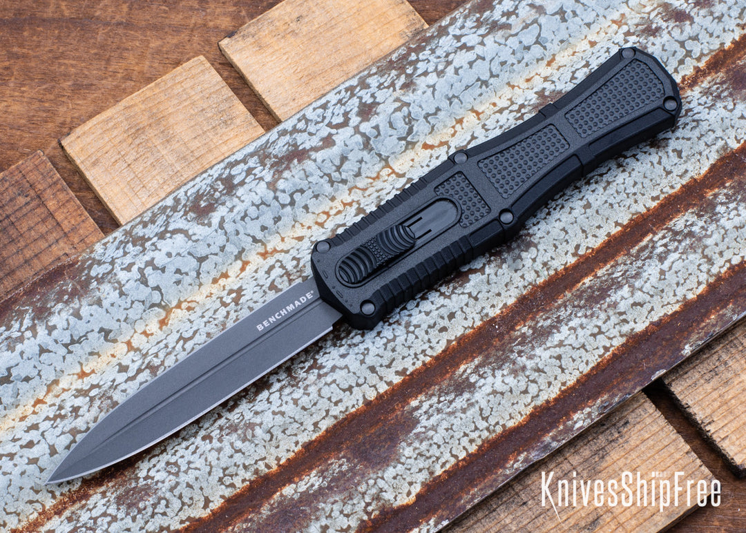 Benchmade 3370GY Claymore OTF Automatic Dagger with Black Grivory handle