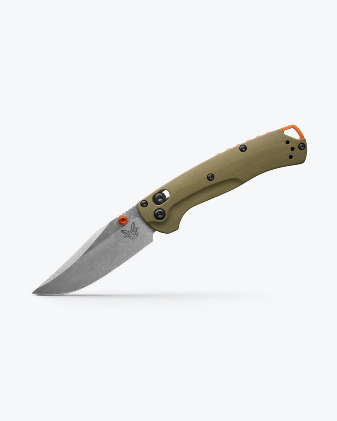 Benchmade Mini Taggedout Knife OD Green G10 Stonewash Satin